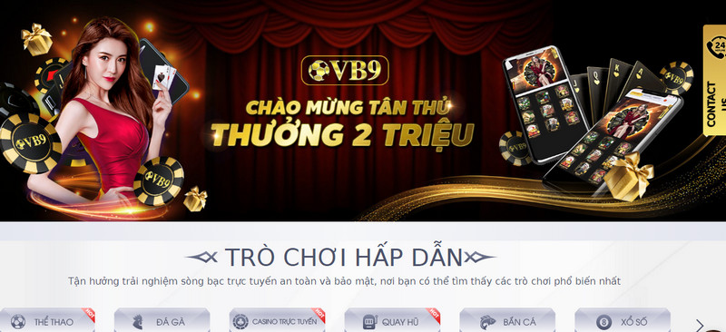 Cách chơi casino online tại VB9 với 7 bước đơn giản