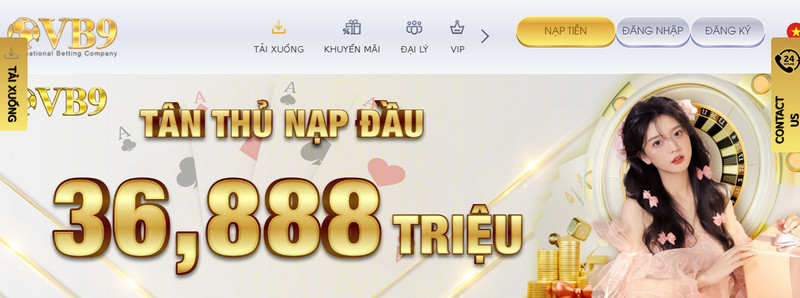 Khuyến mãi VB9 thưởng 36.888k cho tân thủ nạp lần đầu