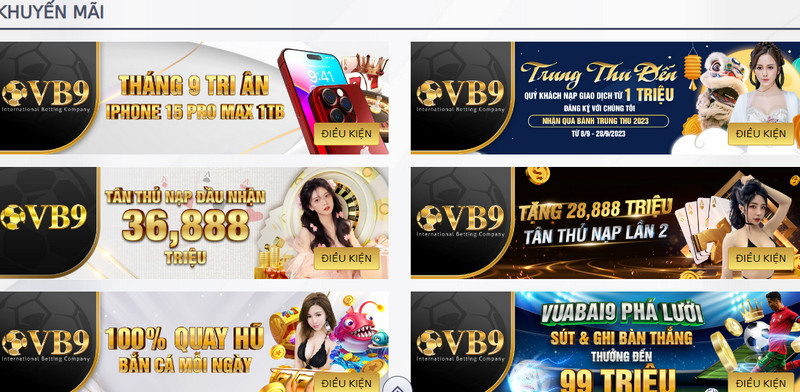 Những khuyến mãi casino trực tuyến VB 9 tuyệt vời không nên bỏ lỡ